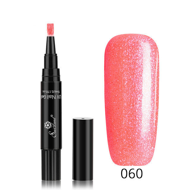3 In 1 Gel Nail Varnish Pen Glitter One Step Nail Art Gel Polish Hybrid 3 In 1 Gel Nail Varnish Pen Glitter One Step Nail Art Gel Polish Hybrid